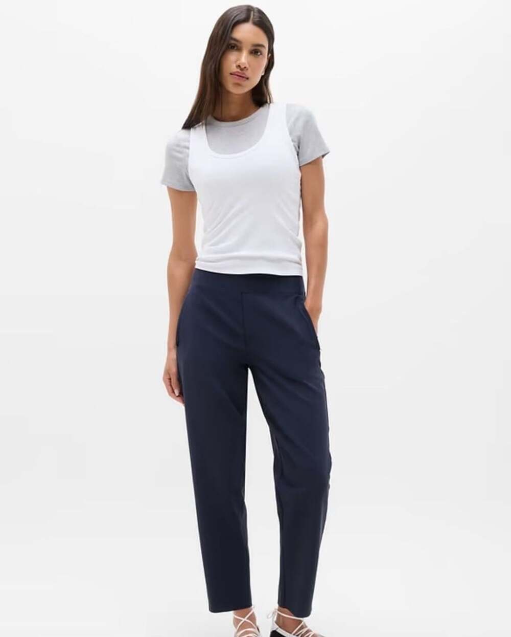 NEW Athleta Endless High Rise Pant Navy Blue Size 6